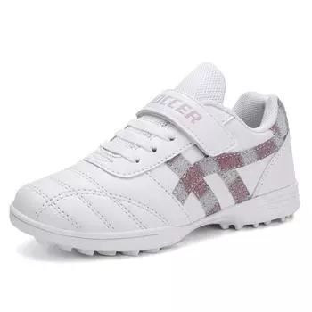 New children s football shoes boys Velcro broken nails lawn training shoes outdoor sports shoes primary and secondary school students sneakers 29