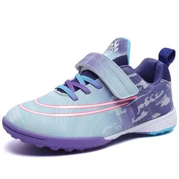 New children s football shoes low-top student boys Velcro non-slip training shoes girls sports shoes 30