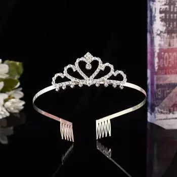 Новые детские обручи для волос, короны для волос, обручи для волос для девочек, короны для волос, тиары принцессы для подиума, аксессуары-короны