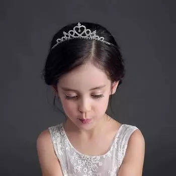 New children s headwear accessories children s princess crown headband girls heart-shaped accessories birthday hair cards
