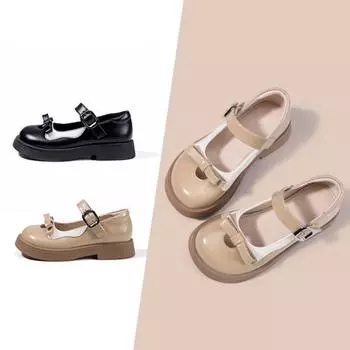 New Children s Leather Shoes Fashionable Soft Leather Girls Princess Shoes Girls Soft Sole Shallow Mouth Small Leather Shoes 26 16