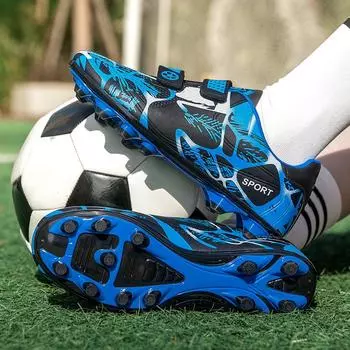 New children s low-top football shoes long nails broken nails men s and women s competition training professional Jinjiang sneakers 28