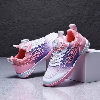 New children s rotating buckle football shoes boys and girls TF broken nails primary and secondary school students training competition sports shoes 30
