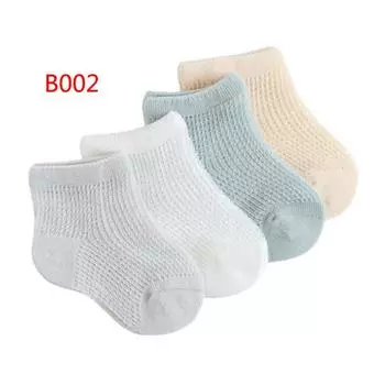 New children s socks summer mesh thin cotton boys and girls short baby socks XS 0-6 months