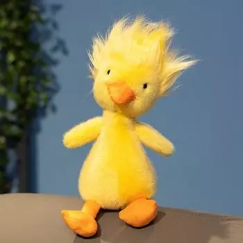 New Children s Toy Fried Yellow Duck Fashionable Cute Plush Doll 15Cm (49g) pendant