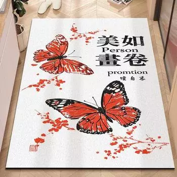 New Chinese Entry Door Mat Door Mat Non-slip Silk Ring Dirty Foot Mat Can Be Cut New Carpet 40 * 60CM Silk Ring