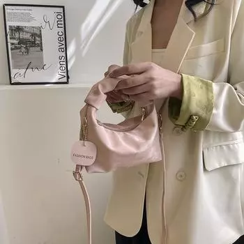 New Chinese-style dumpling bag cream puff women s bag new niche one-shoulder messenger bag portable bag one size fits all белый