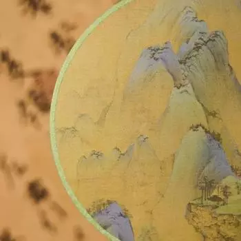 New Chinese Style Group Fan Ancient Fan, Living Room Decoration Outdoor Ancient Style Photography Props Children s Dance Fan