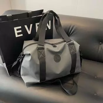 New commuter business trip portable single shoulder oblique span men and women boarding fitness large capacity travel storage backpack batch 44*18*26cm чёрный