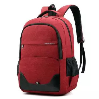 New computer backpack student backpack simple fashion computer travel backpack 18 inches. красный