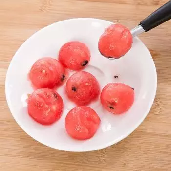 New Convenient Lazy Stainless Steel Multifunctional Watermelon Scoop, Fruit Scoop, Ice Cream Scoop Tool