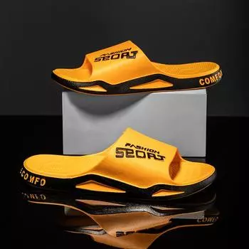 New cool slippers men s summer wear soft non-slip home indoor leisure bathroom bath couple slippers women 36/37 белый