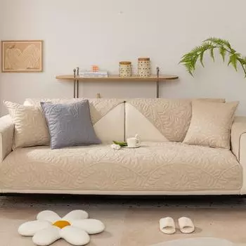 New Cotton Sofa Cushion, Universal Anti-slip Cushion for All Seasons, Simple Modern Light Luxury Sofa Cover, Cover Cloth 90*160cm