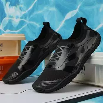 New Couple Beach Creek Tracing Shoes, Fitness Yoga Shoes, Ultra Light, Large Size Outdoor Breathable, Lightweight Casual Shoes 35 чёрный