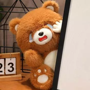 Новая Креативная Милая Плачущая Кукла Медведь Детская Плюшевая Игрушка Кукла Мишка Тедди Подарок на День Рождения 23cm