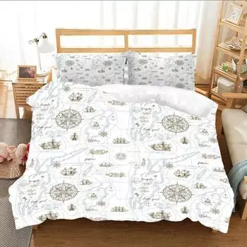 New Creative Cute Pattern 3D Printed Cover Set Twin Full Queen King Size Bedding Set Bed Linens Bedclothes for Young K128 EU single(135x200cm)