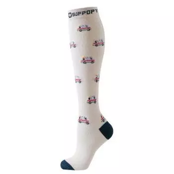 New Cute Cartoon Cat Men Women Knee High Compression Socks 20-30 MmHg Fit Medical Edema Diabetes Varicose Veins Running Socks S-M