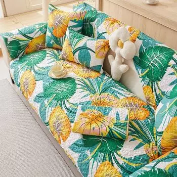 New Cute Cotton Non-Slip Cushion Sofa Fabric Banana leaves: 40*70cm hand towel