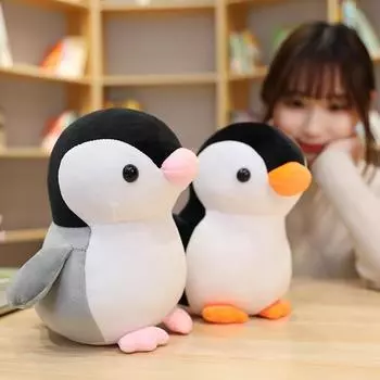 New cute penguin doll plush toys soft girlfriend children Christmas gift sleeping pillow 25cm
