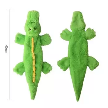 Новые милые плюшевые игрушки пищащий питомец крокодил свинья слон животное звук бумага плюшевая игрушка собака жевать пищащий свист вовлеченные игрушки для собак