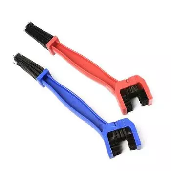 New Cycling Motorcycle Bicycle Chain Clean Brush Gear Grunge Brush Bike Moto Brush Clean Chain Cleaner Outdoor Scrubber Tool серый