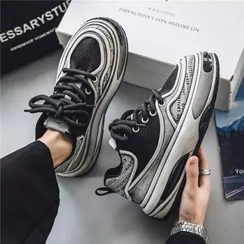 New Dad Shoes Wear-resistant Casual Simple Sports Shoes Versatile Trendy Soft Soled Korean Version Comfortable Men s Shoes 39