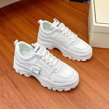 New Dad Shoes Women s Spring Mesh Breathable Sneaker Street Shot Elevator Shoes 35