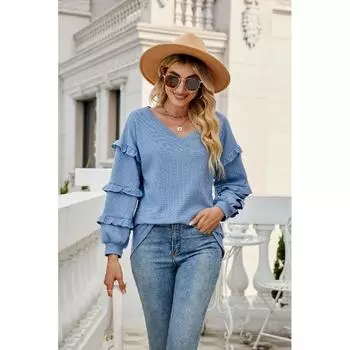 New Daily Fitness Commuting Sexy Slim Fit Y2k Base Shirt Women S Casual Loose Long Sleeved T-Shirt Top S чёрный