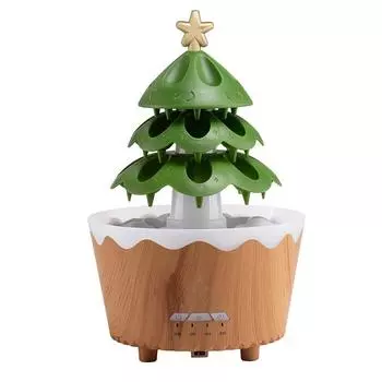 New Design Christmas Tree Aromatherapy Essential Oil Diffuser 360ML, Air Diffuser/Raindrop Humidifier, Suitable for Home EU
