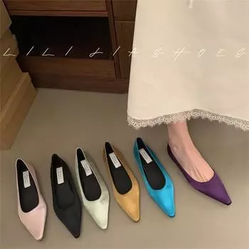 New Design Mary Jane Shoes Women Ballerinas Round Toe Bowtie Slip on Ballet Flats Lazy Loafers Moccasins Ladies Flats Shoes 35 жёлтый