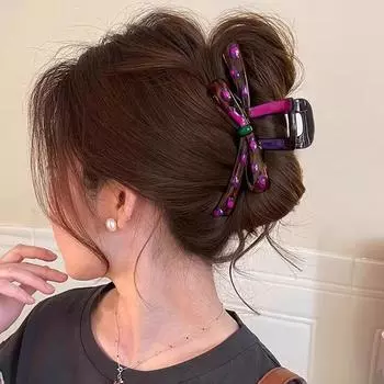 New Design Print Heart Bow Hair Claw For Women Girls Sweet Hair Ornament Headband Hair Clip Hairpin Fashion Hair Accessories