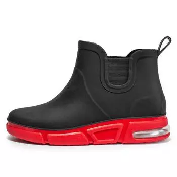 New Design Widely Used Modern Men Fashion Rain Boots PVC Water Shoes for Outdoor Use 40 чёрный