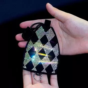 New Diamond Leather Car Key Case Car Alarm Remote Control Keychain Protect Cover Skin for Bmw X5 E70 Bmw F10 Car Accessories