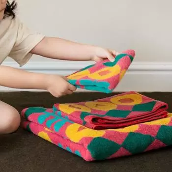 New Diamond Plaid Yarn-Dyed Towels Combed Cotton Fashion Combination Pure Cotton Face Washing Towels Square scarf 35x35cm бежевый