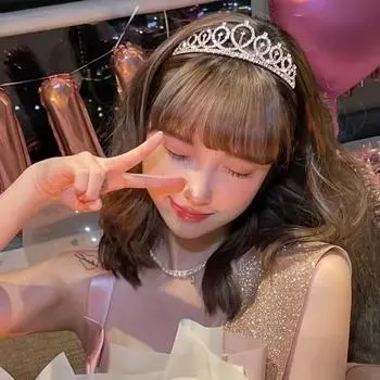 New digital birthday crown headband live party crown princess tiara crown