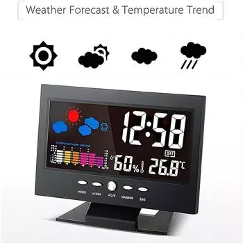 New Digital Home Indoor Temperature Humidity Meter LCD Digital Thermometer Hygrometer Sensor Gauge Weather Station чёрный