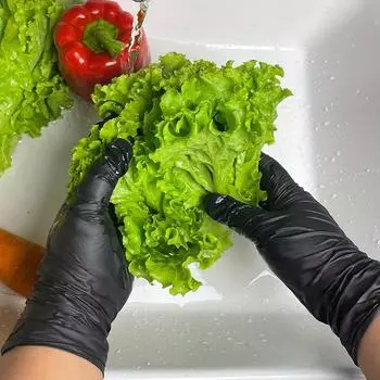 New Disposable Gloves Black Home Nitrile Gloves Durable Kitchen Cooking Tools Tattoo Washing Car Gardening Cleaning Work Gloves S