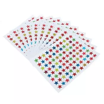 New DIY Craft Homework Teacher Reward for School Children Star Shape Stickers Labels Kids