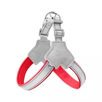 New dog chest strap, breathable mesh pet leash, saddle dog rope pet supplies S (recommended 8-6kg)