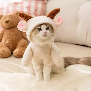 New dog clothes Halloween funny snowman teddy bear two feet Christmas cat pet transformation costume L (recommended weight 8-5.5 kg)