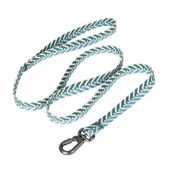 New dog imitation cotton jacquard arrow pet collar can be hung on a leash, Labrador explosion-proof dog walking rope S size (1.5 * 120cm)