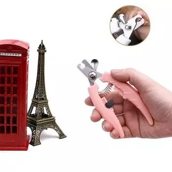 New Dog Nail Clipper Scissors Kitten Nail Toe Claw Clippers Trimmer Labor-Saving Grooming Tools for Animals General Pet Supplies S 14X4cm розовый
