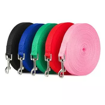New Durable Nylon Pet Dog Leash in 5 Stylish Colors - 1.5M, 1.8M, 3M, 4.5M, 6M - Ideal for Walking and Training Your Beloved Cat 3M чёрный