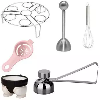 NEW Eggshell Topper Cutter Stainless Steel Egg Cracker Opener Remover Kitchen Tools