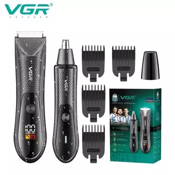 New Electric Body Hair Trimmer Full Body Washable Stainless Steel Men s Universal Shaving LCD Digital Display Nose Hair Trimmer Safe Trimming