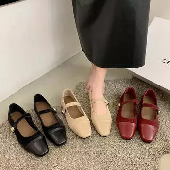 Новая элегантная женская обувь Ретро обувь Мэри Джейн на мягкой подошве Модная удобная плоская Повседневная Ароматная женская обувь Zapatos Mujer 36