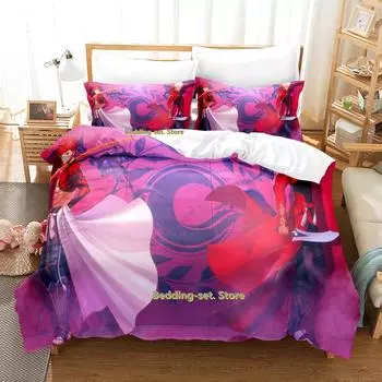 New Emiya Alter Bedding Set Single Twin Full Queen King Size Bed Set Adult Kid Bedroom Duvetcover Sets Anime Bed Sheet Set AU Single(140x210cm)