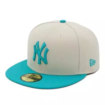 New Era 59FIFTY Cap MLB New York Yankees NY and ONSPOTZ and 5950 Straight Fit with Flat Perfect for Spring and Popular Size Stickers Plus and Small