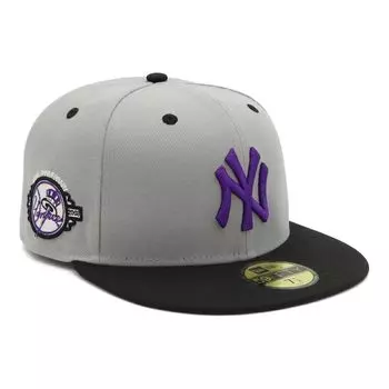 New Era 59FIFTY Cap MLB New York Yankees NY 7 Side Patch Under Exclusive to and 5950 Side Straight Flat Popular Sizes (70931268 NER36C2709) Gray/Black