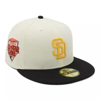 New Era 59FIFTY Cap MLB San Diego Padres SD with Side ONSPOTZ and Side Straight Flat Stylish Travel Sun Gift Idea (14666269, NER35C4225)